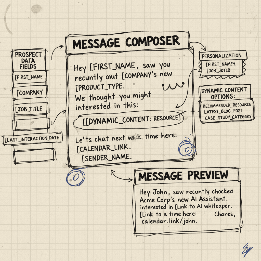 Message personalization interface