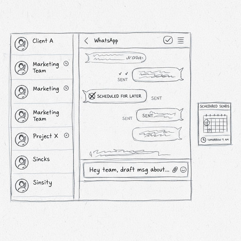 WhatsApp outbound messaging interface