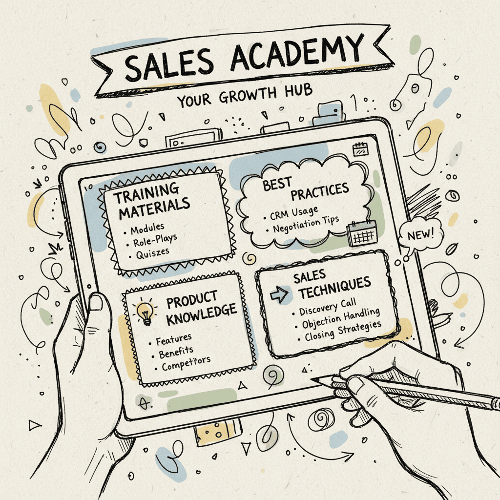 Sales training interface