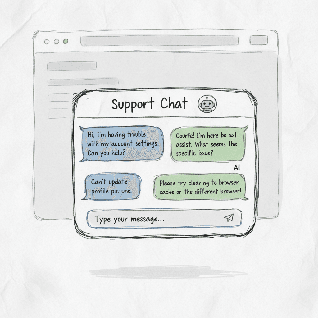 Website chat widget